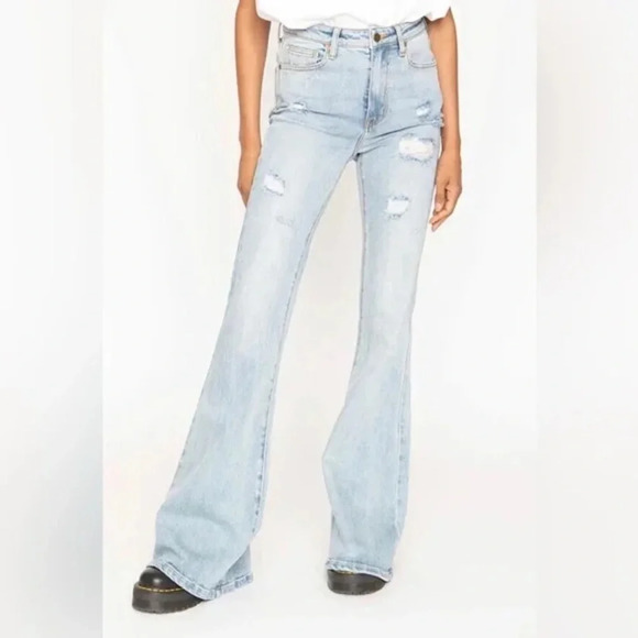 NWT Sandrine Rose Flared Denim Jeans Size 27 - Picture 1 of 6